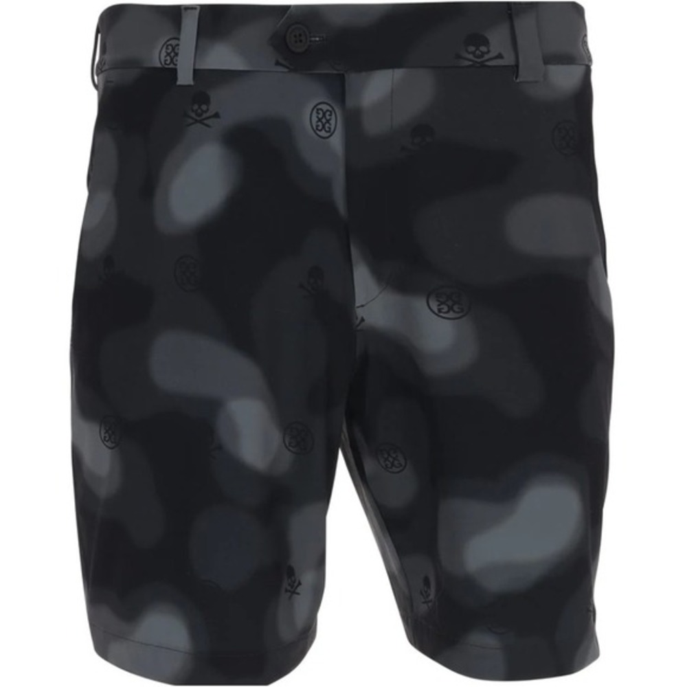 G/FORE NEW Men's 36 Black Gray Blur Icon Camo Skull Print Shorts Athletic Golf